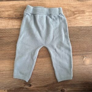Cozy Baby Blue Knit Baby Pants